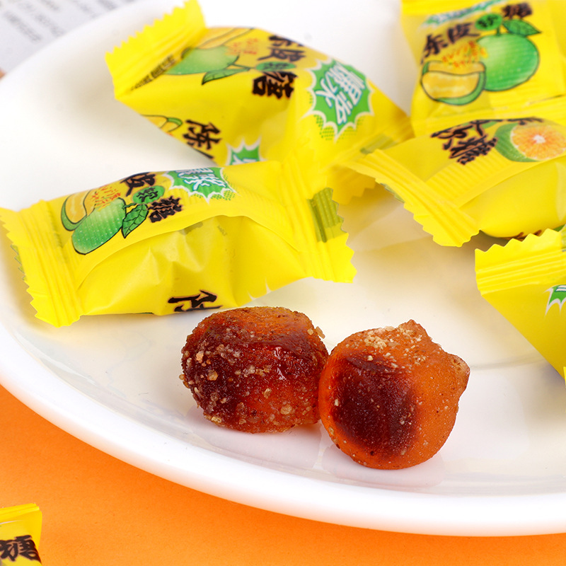廠家直銷 陳皮軟糖 爆漿糖果 零食現貨批發 可貼 可代.jpg