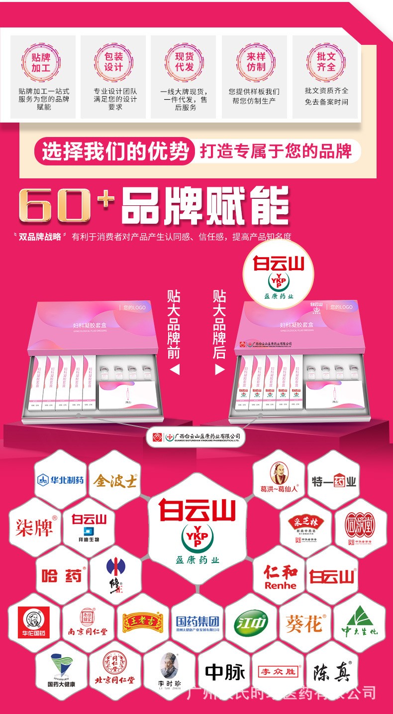 私密飽滿肉芽喚醒生長液女性私處修護糜爛婦科凝膠小分子肉芽肽套oem代加工,深受大眾歡迎