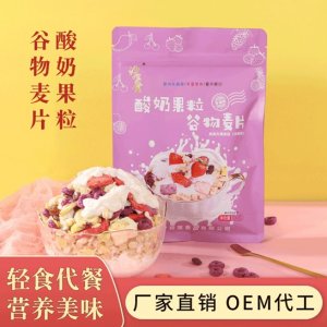 酸奶果粒谷物麥片 貼牌定制代加工