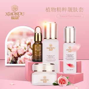 植物精粹化妝品4件套盒貼牌OEM/ODM