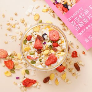 奇亞籽酸奶水果堅(jiān)果烘焙麥片OEM代加工