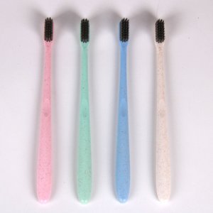 10支裝小麥秸竹炭牙刷可OEM/ODM代工