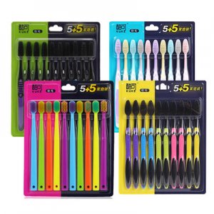 成人牙刷竹炭細軟毛OEM/ODM代加工