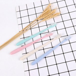 馬卡龍4支裝牙刷小麥秸稈可OEM/ODM代工