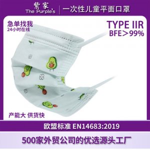 紫家TP-005 兒童口罩貼牌定制代加工