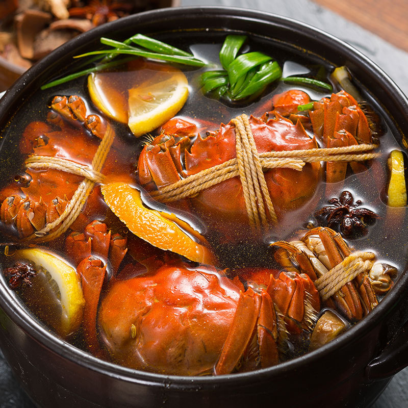 殼百味熟醉蟹花雕大閘蟹代加工貼牌OEM/ODM