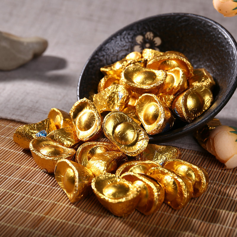 休閑金元寶巧克力零食盒裝可OEM/ODM代工