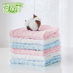 蓓麗爽嬰兒五層棉質口水巾貼牌OEM/ODM