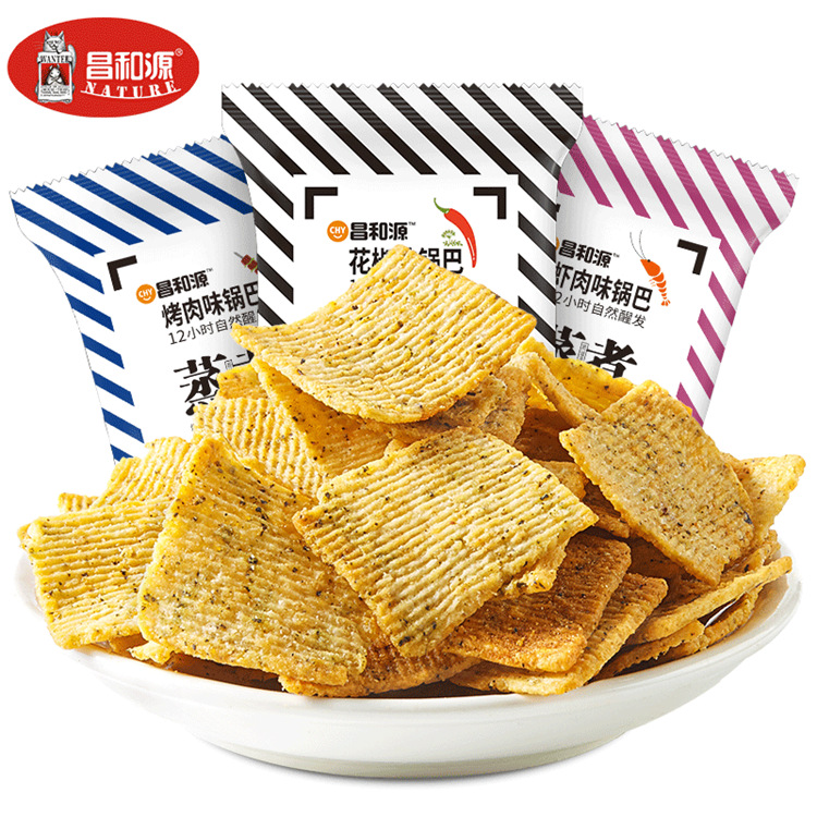 昌和源花椒鍋巴小包裝40g多種口味代加工貼牌OEM/ODM