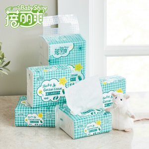 蓓麗爽棉質100抽嬰兒棉柔巾代加工貼牌OEM/ODM