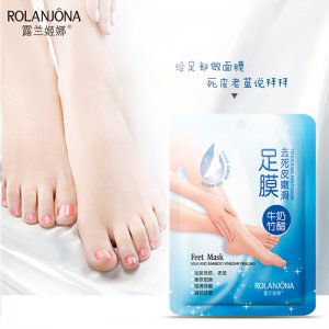露蘭姬娜牛奶竹醋祛死皮嫩滑足膜OEM代加工