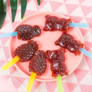 透明磨砂泡罩小熊山楂貼牌定制代加工