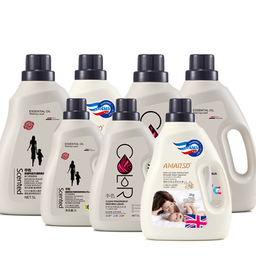 oem代加工抑菌防螨洗護合一2L瓶裝香水洗衣液 洗護日用品生產廠家OEM代加工