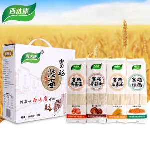 富硒掛面300gx10袋 香菇面玉米面雞蛋面細(xì)面OEM/ODM代加工