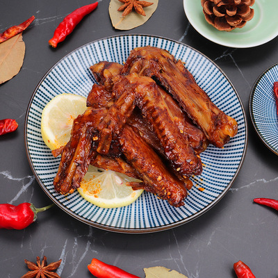 香辣味手撕鴨翅貼牌OEM/ODM