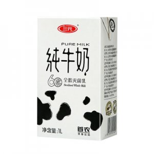 三元食品全脂純牛奶可OEM/ODM代工