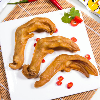 福建客家土樓特產泡鴨爪聚香軒龍巖鴨爪鴨掌休閑零食批發鴨腳批發代加工貼牌OEM/ODM