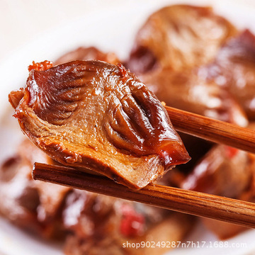 阿卜香辣鴨肫鴨胗1斤 鹵味精武鴨肫散裝休閑零食 批發(fā)貼牌定制代加工