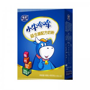 銀橋小牛哞哞中小學(xué)生青少年牛奶粉鈣鐵益生菌奶粉400g貼牌定制代加工