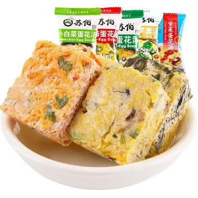 蘇伯湯40*6g菠菜西紅柿小白菜蛋花紫菜湯貼牌定制代加工