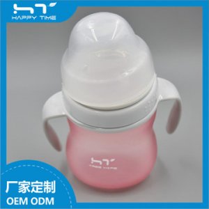 180ml廣口硅膠奶瓶貼牌OEM/ODM