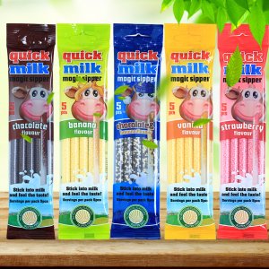 魔力巧克力草莓變味吸管糖貼牌OEM/ODM