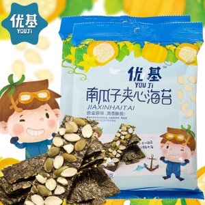 南瓜子夾心海苔袋裝28克可OEM/ODM代工