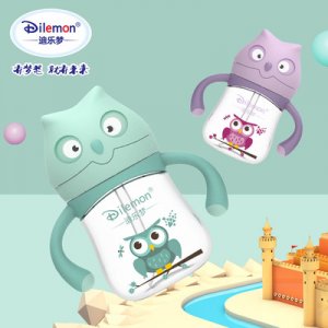 寶寶學飲杯Tritan吸管杯兒童水杯喝水嬰兒帶手柄飲水杯代加工貼牌OEM/ODM