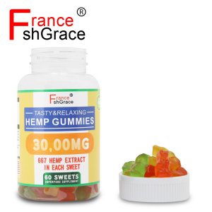 麻油軟糖 hemp gummies60粒代加工貼牌OEM/ODM
