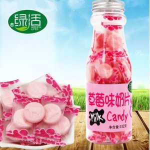 綠活 牛奶片草莓味OEM/ODM代加工