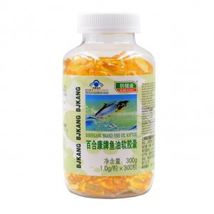 百合康牌魚(yú)油軟膠囊300粒OEM/ODM代加工
