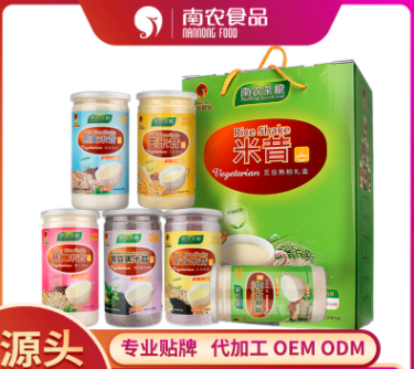 南農(nóng)不添加蔗糖米昔禮盒6罐裝貼牌定制代加工