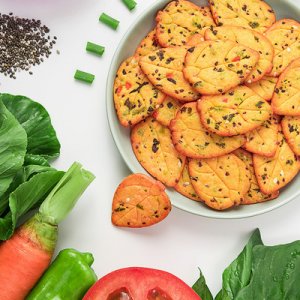 牛奶蔬菜奇亞籽餅干OEM代加工