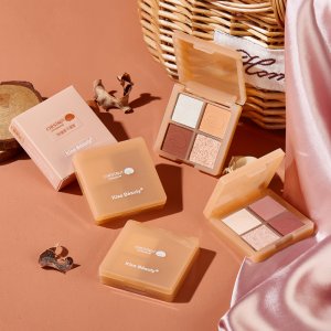 焦糖栗子四色眼影盤貼牌定制代加工