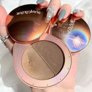 鵝卵石多色高光閃粉盤貼牌定制代加工