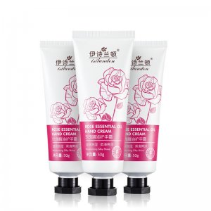 伊詩(shī)蘭頓玫瑰精油護(hù)手霜50g代加工貼牌OEM/ODM