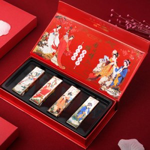 中國風四大美女口紅套裝貼牌定制代加工