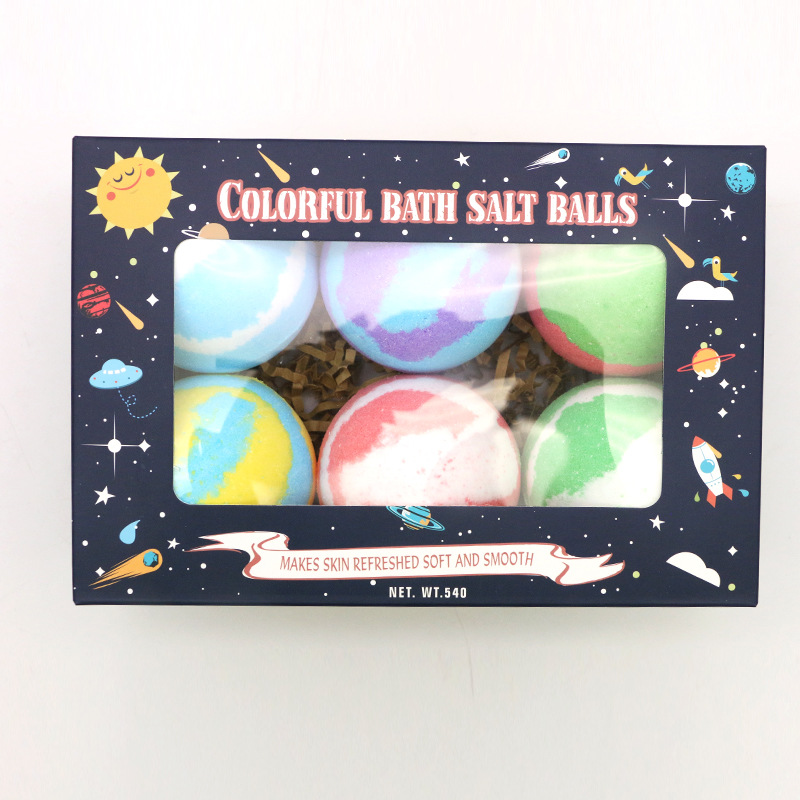 家庭裝浴鹽球黑色星空OEM/ODM定制代加工