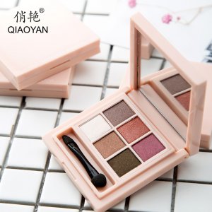俏艷六色眼影盤代加工貼牌OEM/ODM