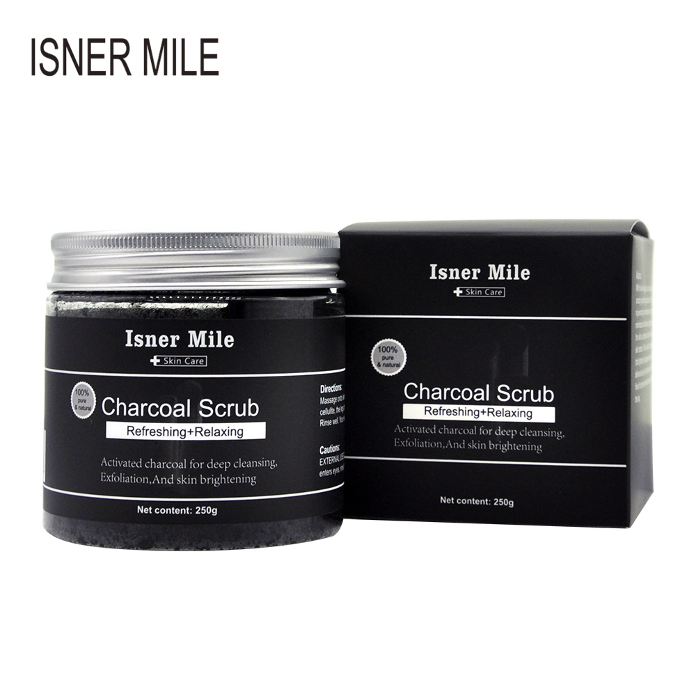 Isner Mile 活性炭顆粒竹炭去角質磨砂膏可OEM/ODM代工