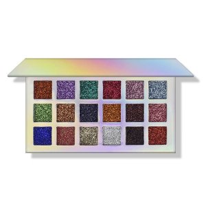 幻彩鐳射盤18色金蔥粉閃粉眼影代加工貼牌OEM/ODM