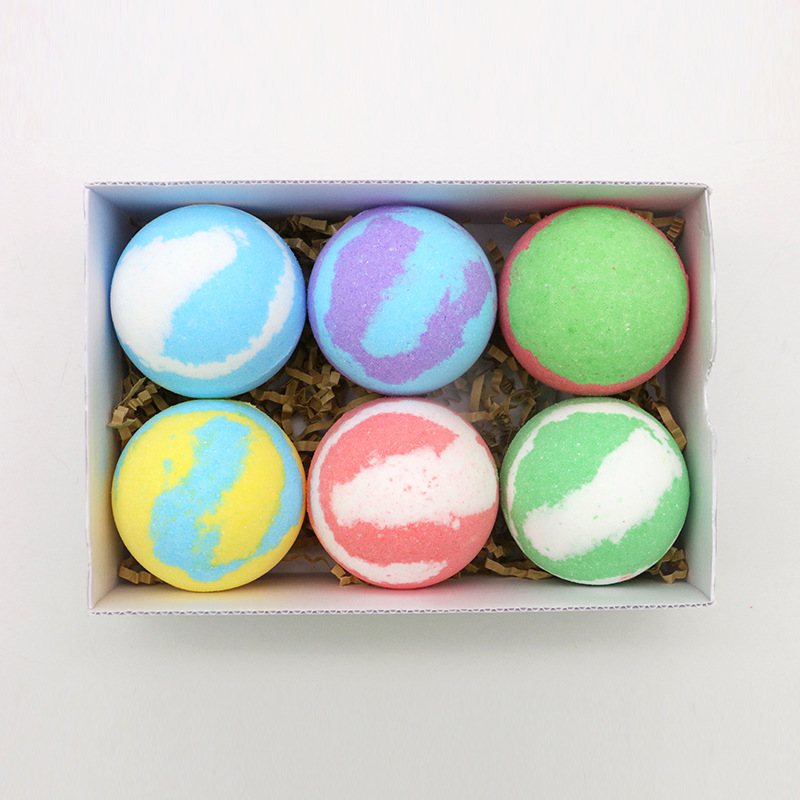 6個裝通用浴鹽球組合裝貼牌定制代加工