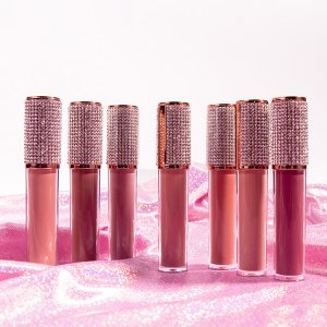 12色鑲鉆圓管唇釉貼牌OEM/ODM