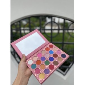 炫彩熒光粉彩妝盤(pán)貼牌定制代加工