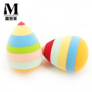 Q彈7彩色非乳膠水滴美妝蛋可OEM/ODM代工