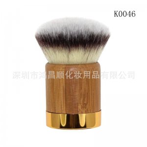 環(huán)保天然竹子柄蘑菇頭腮紅刷化妝刷貼牌OEM/ODM