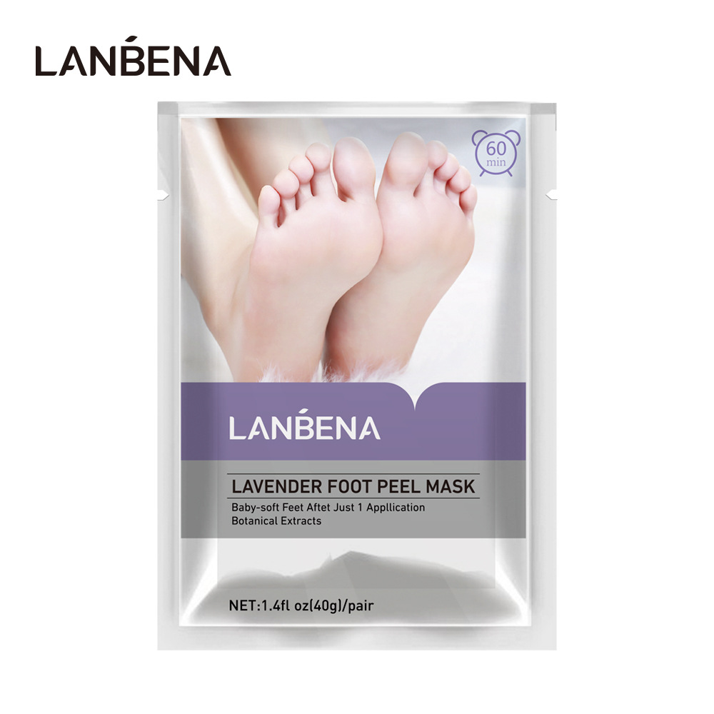 LANBENA LAVENDER FOOT PEEL MASK 薰衣草足膜OEM/ODM代加工