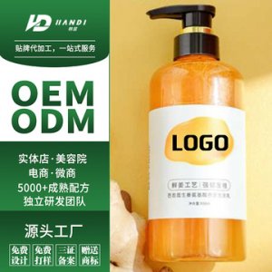 韓笛無硅油生姜洗發水貼牌OEM/ODM