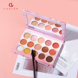 canlen跨境15色眼影盤貼牌定制代加工