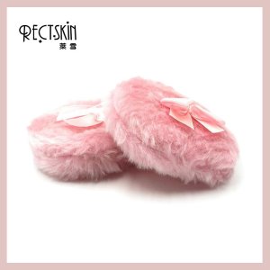 粉色蝴蝶結(jié)散粉干粉撲貼牌OEM/ODM